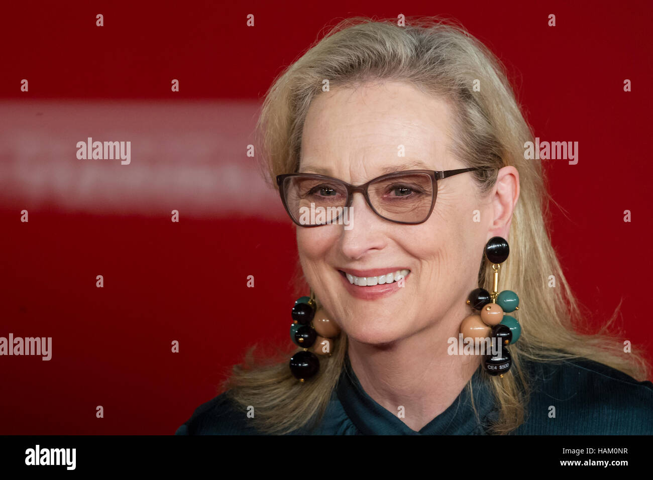 Roma Italia (Si) - 20 ott 2016 - Auditorium - a Roma Film Festival Meryl Streep presenta il filmato Florence Foster Jankisn Foto Stock