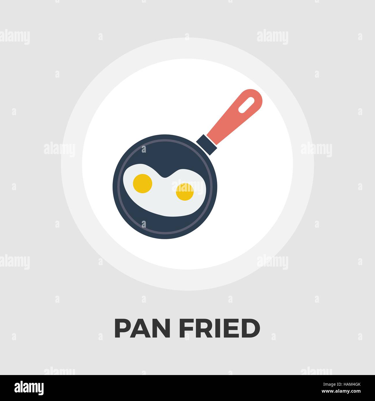 Pan uova fritte icona vettore. Icona piatta isolata su uno sfondo bianco. Modificabile file EPS. Illustrazione Vettoriale. Illustrazione Vettoriale