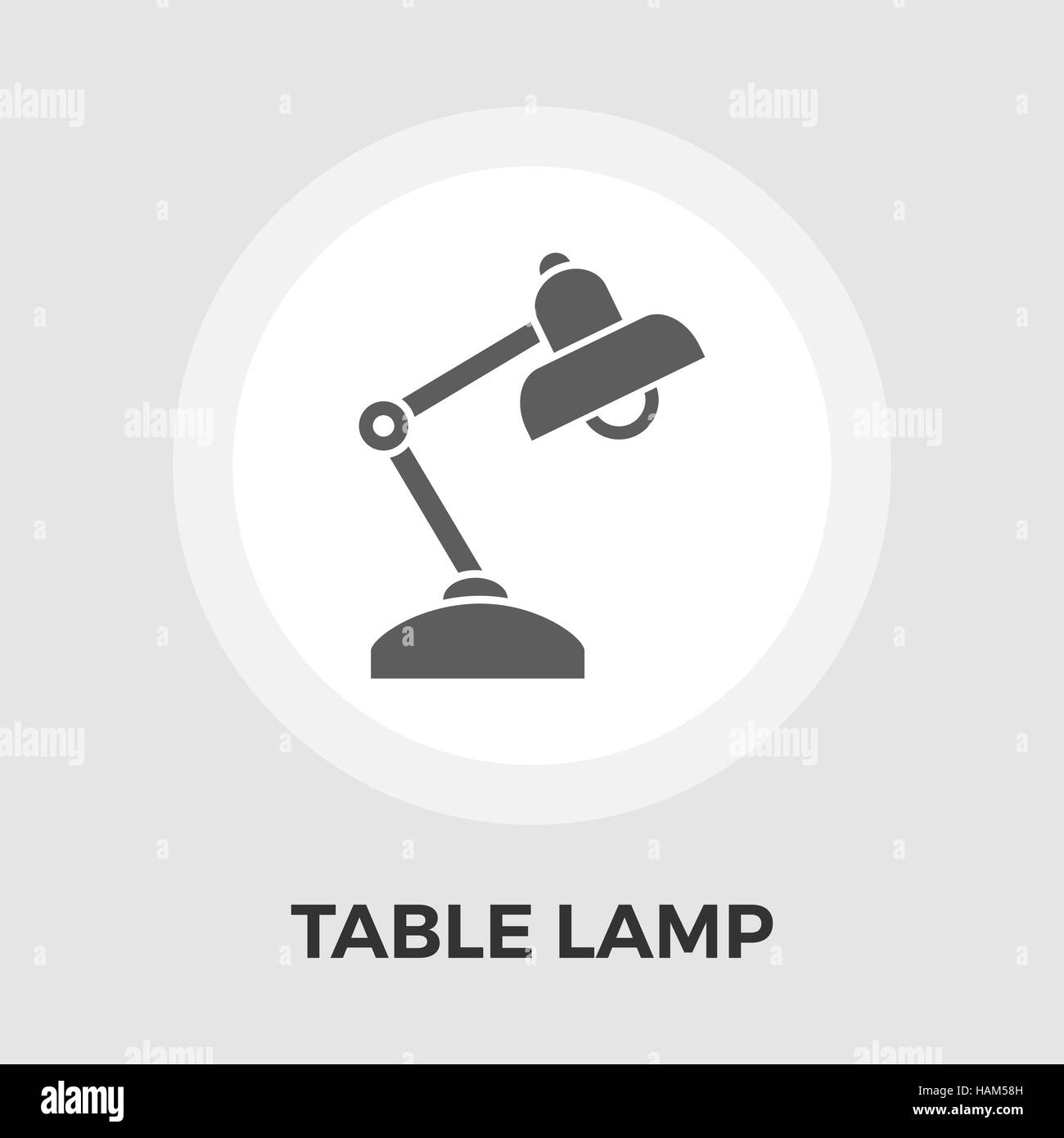 La lettura di una lampada a vettore icona. Icona piatta isolata su uno sfondo bianco. Modificabile file EPS. Illustrazione Vettoriale. Illustrazione Vettoriale