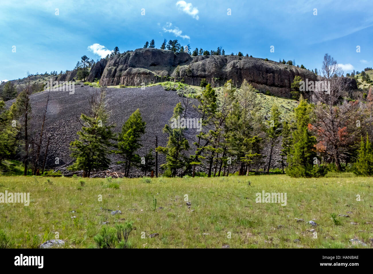 Sul Hellroaring Trail nel Parco Nazionale di Yellowstone Foto Stock