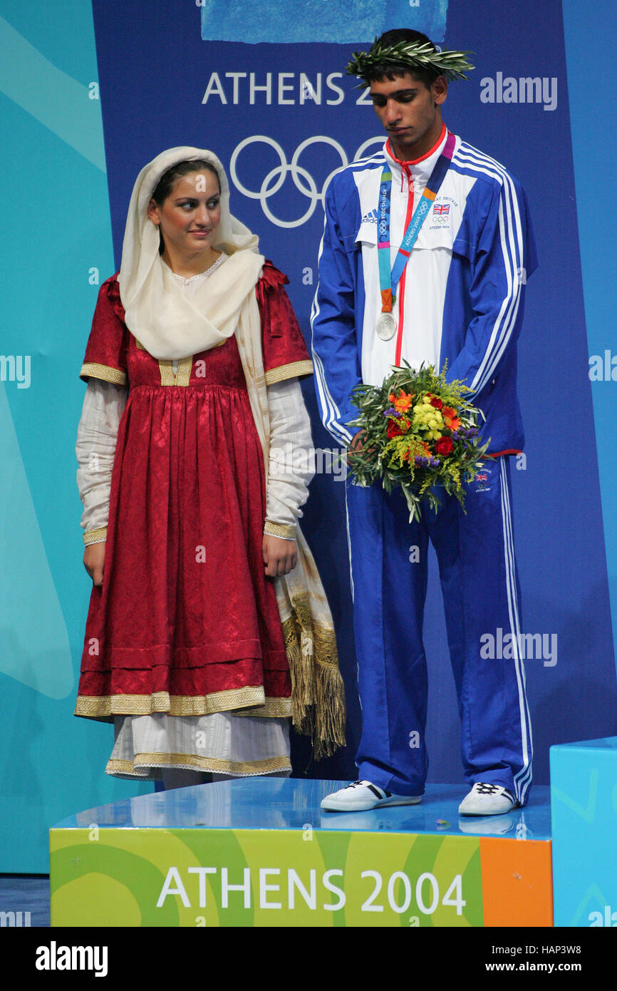 AMIR KHAN GRAN BRETAGNA Atene GRECIA 29 Agosto 2004 Foto Stock