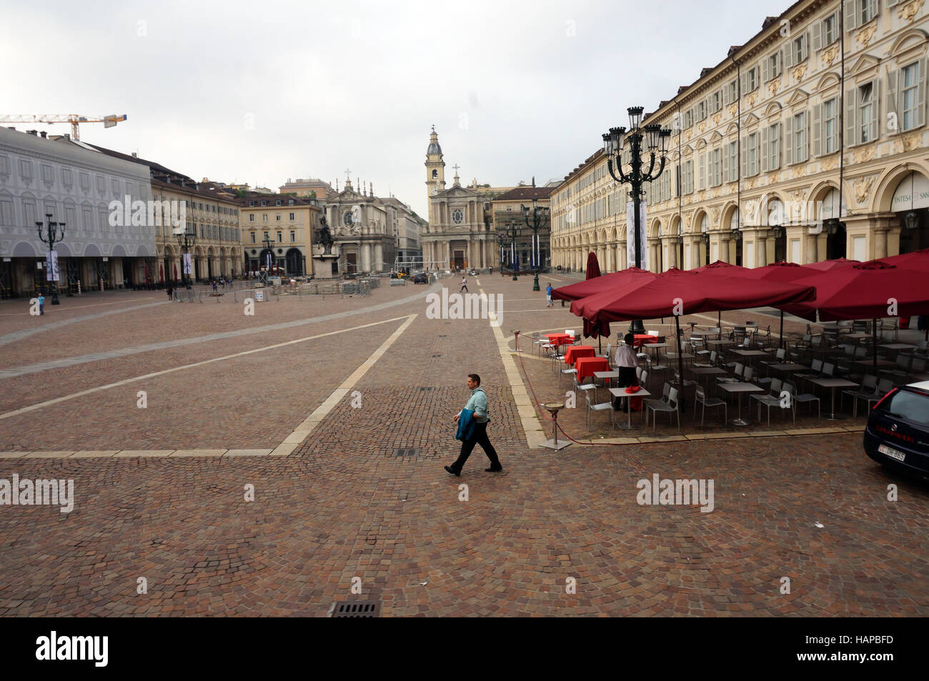 Piazza San Carlo a Torino, Italia Foto Stock