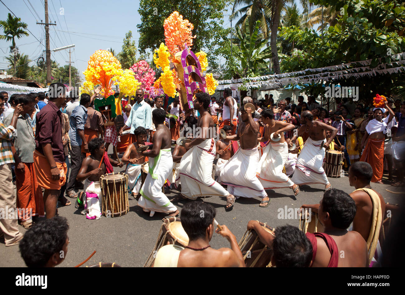 Thaipusam o Thai Poosam Kavady Festival vicino a Kochi, Kerala, India. Foto Stock