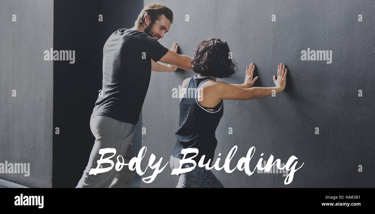 Esercizio allenamento Wellness Sport Concept Foto Stock