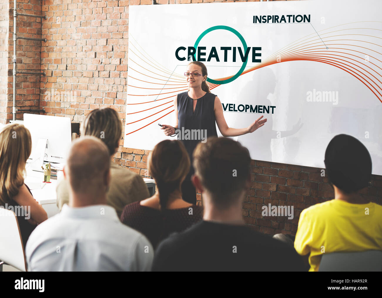 Idee creative Graphic Design Concept Foto Stock