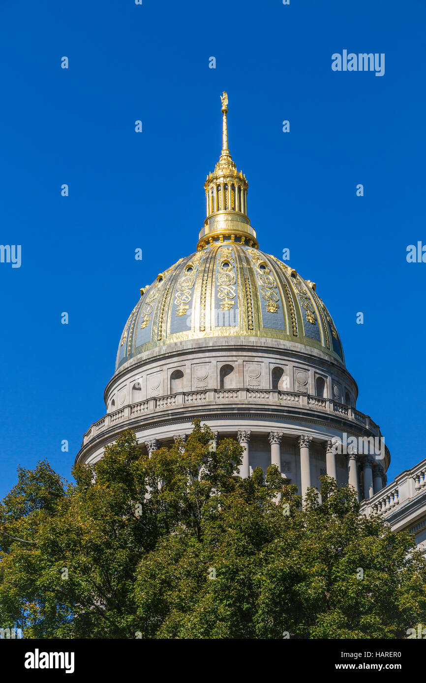 Lo State Capitol Building a Charleston, West Virginia, USA. Foto Stock