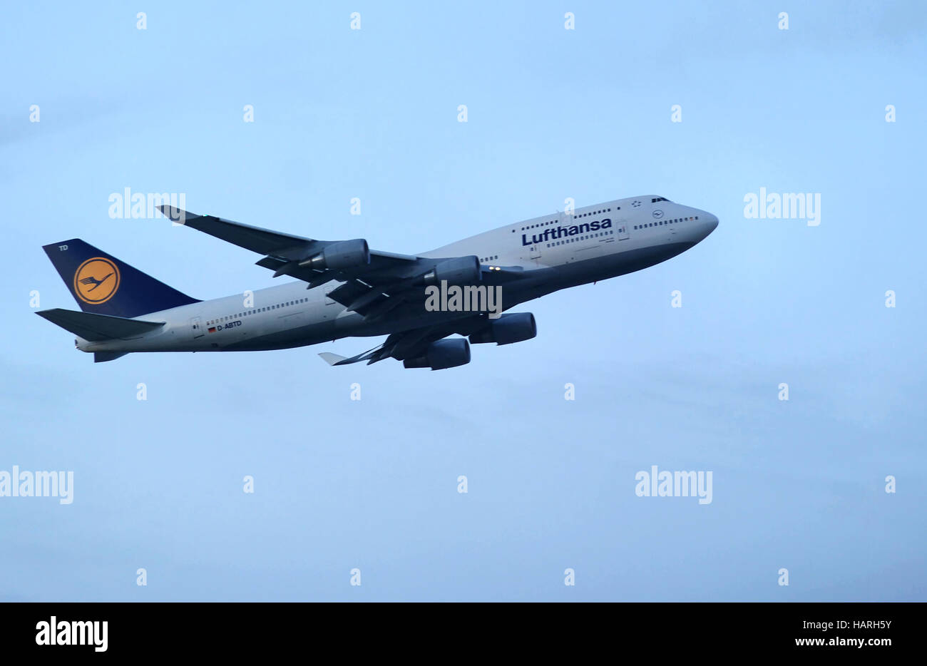 Jumbo-Jet 747 Foto Stock