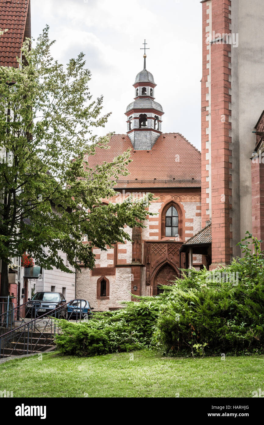 Chiesa di San Martino a Tauberbischofsheim, Germania, Europa. Foto Stock
