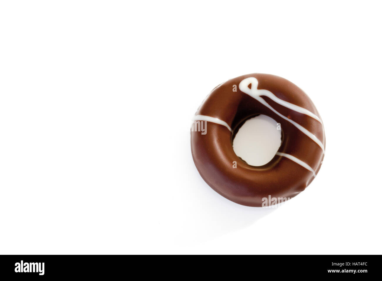 Lo zenzero candito corona rivestita di glassa di cioccolato Foto Stock