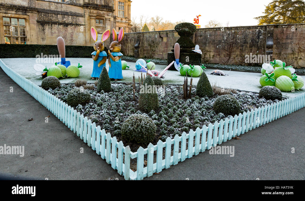 Longleat Festibal di luce Foto Stock