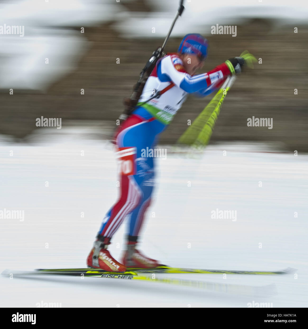 Biathlon: tipica/impressione Foto Stock