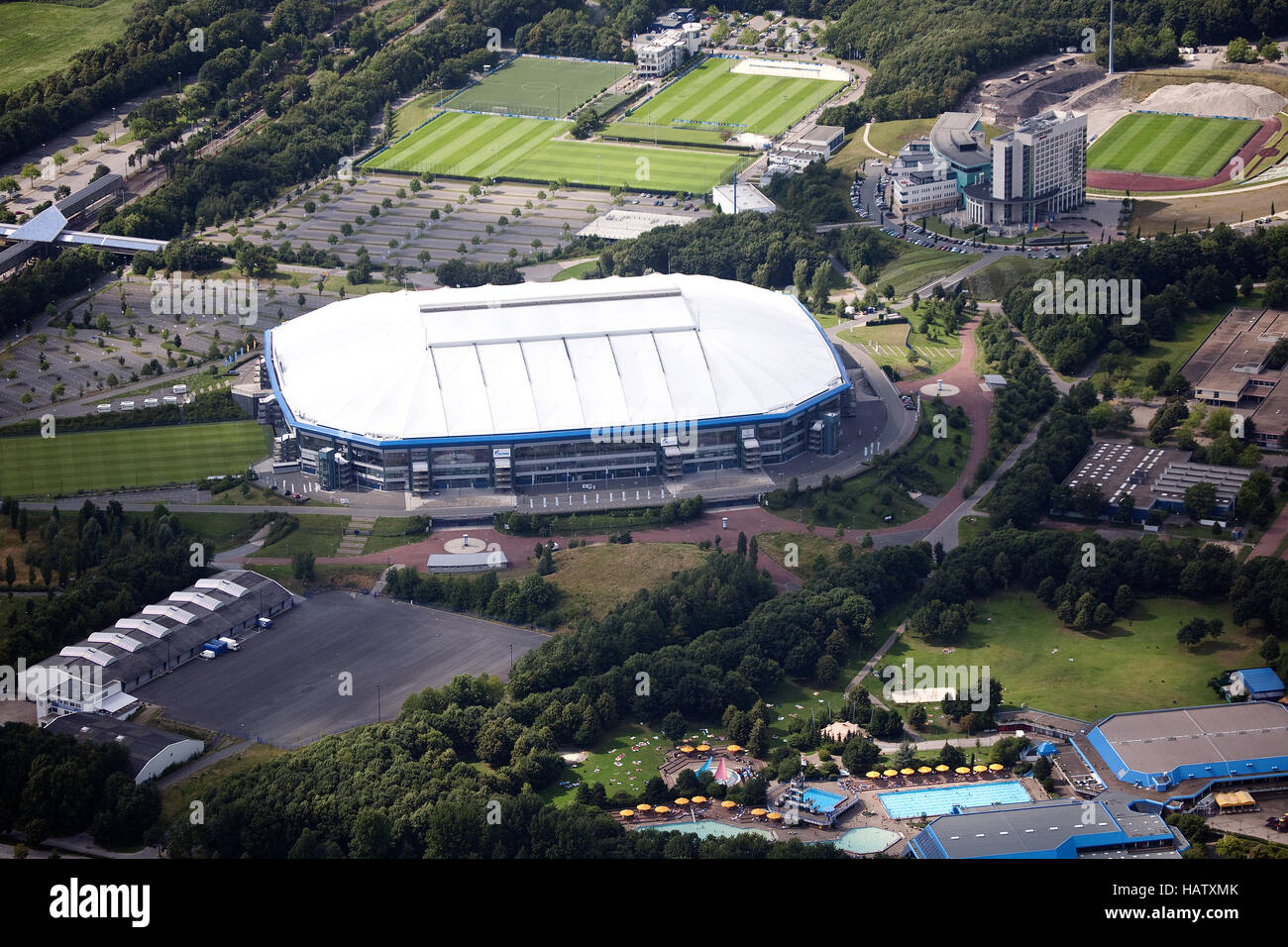 Stadio di Calcio a Gelsenkirchen FC Schalke 04 Foto Stock