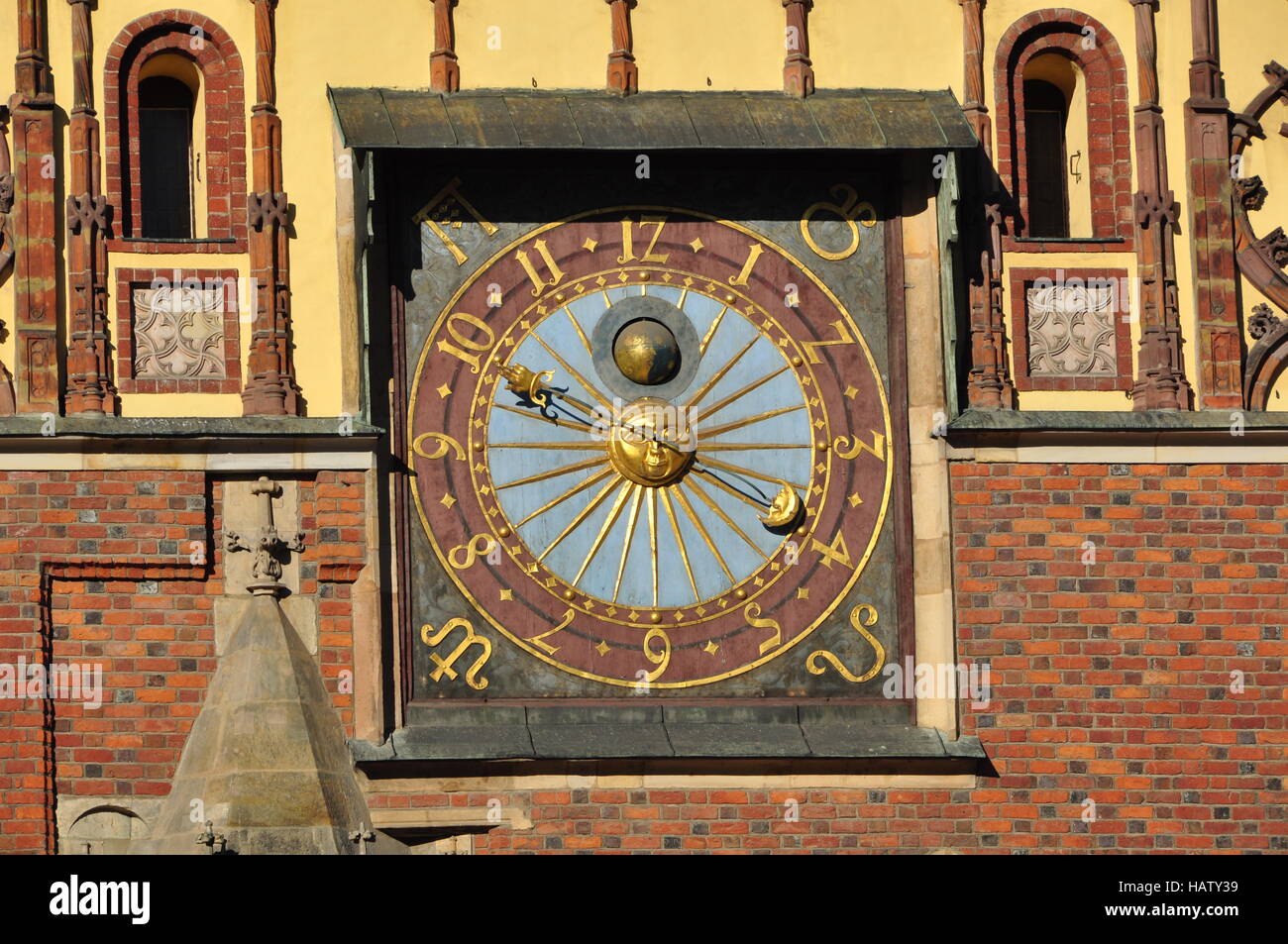 Horologe, Wroclaw Foto Stock