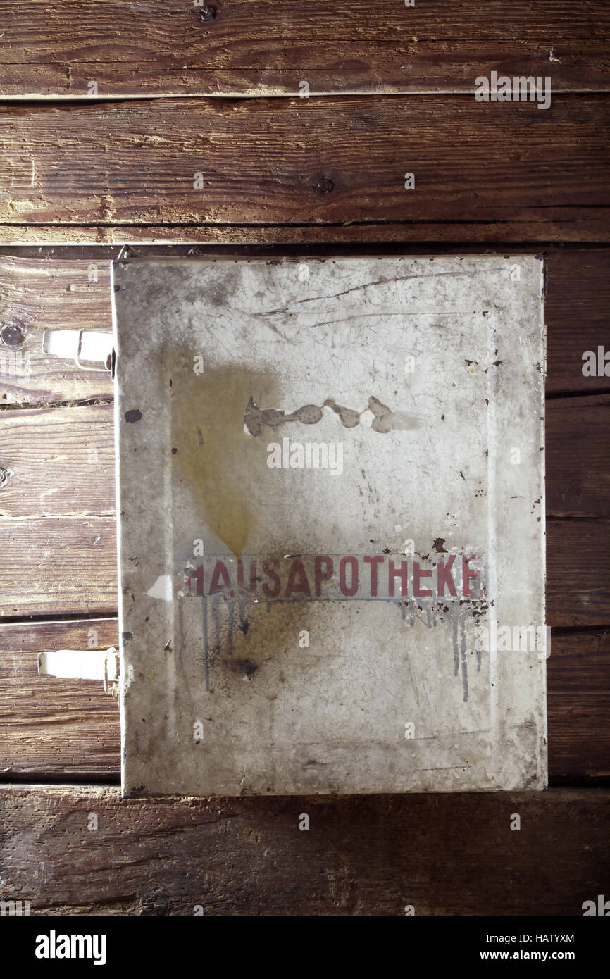 Il vecchio gabinetto di medicina Foto Stock
