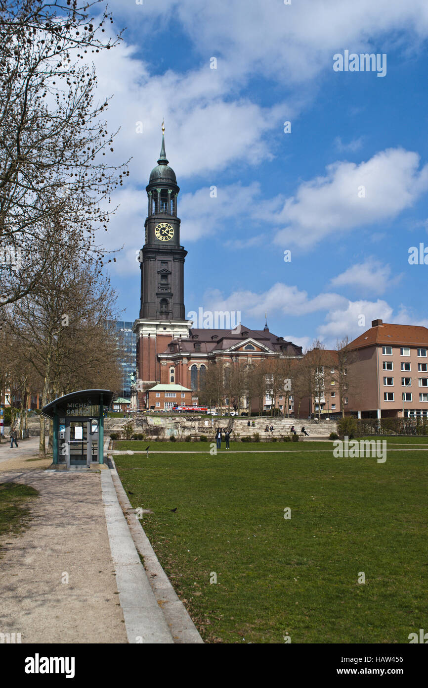 San Michaelis di Amburgo Foto Stock