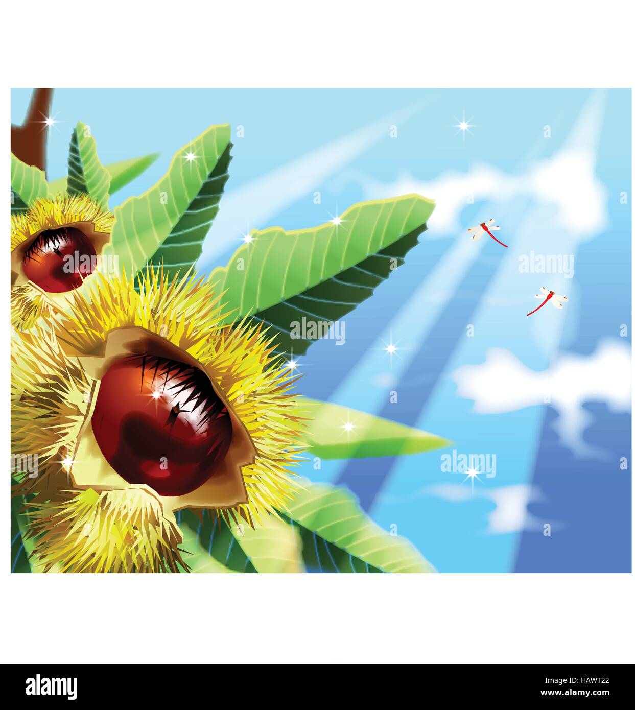 Illustrazione e pittura dipinti Illustrazione Vettoriale