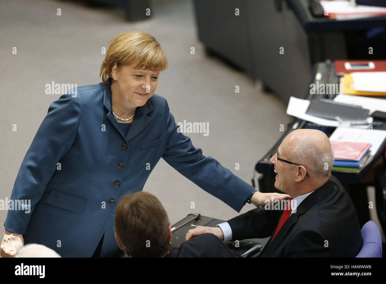 FM Schaeuble sul sostegno finanziario a Cipro Foto Stock