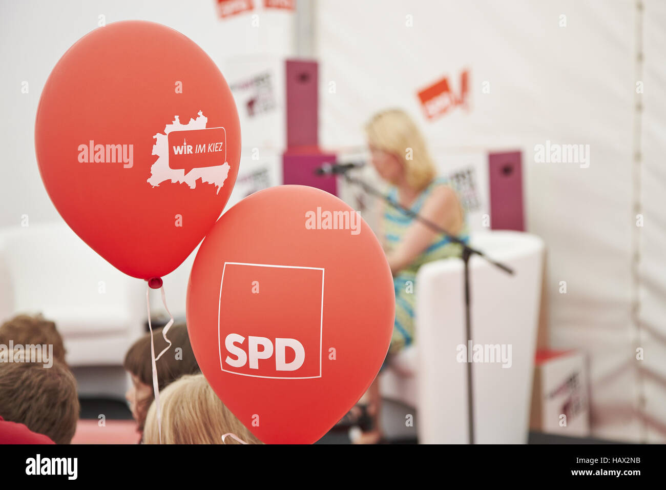 SPD festeggia i suoi 150 anni a Berlino. Foto Stock