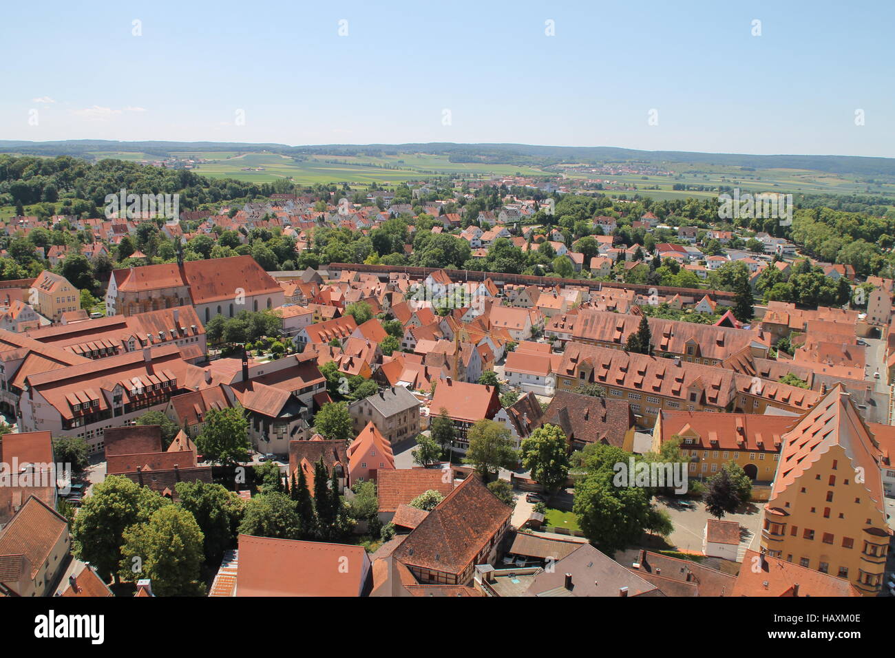 Nördlingen in Germania Foto Stock