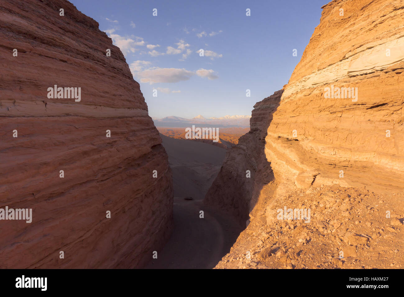 Deserto di Atacama, Cile,Tramonto Foto Stock
