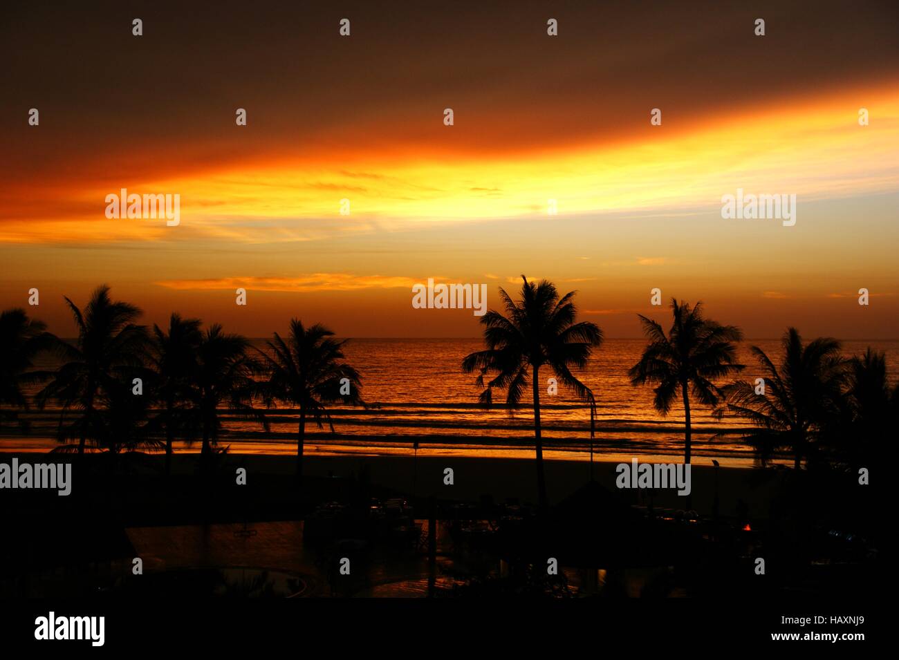 Tramonto tropicale Foto Stock