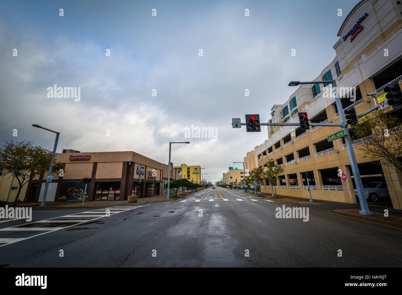 Atlantic Avenue, in Virginia Beach, Virginia. Foto Stock
