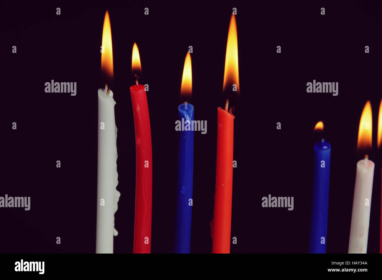 Hanukkah candele Foto Stock
