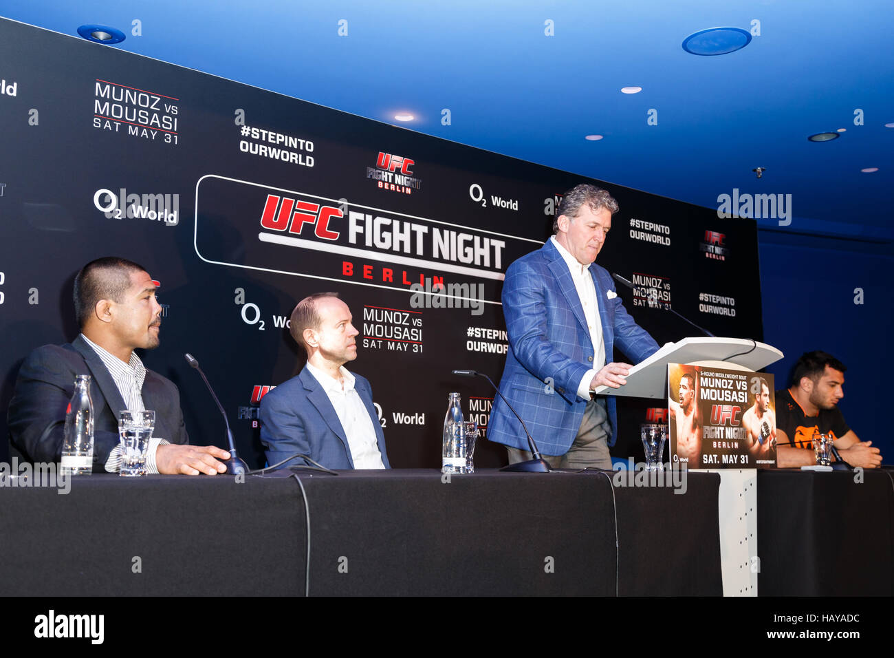 UFC Fight Night Berlino: MUNOZ VS MOUSASI Foto Stock