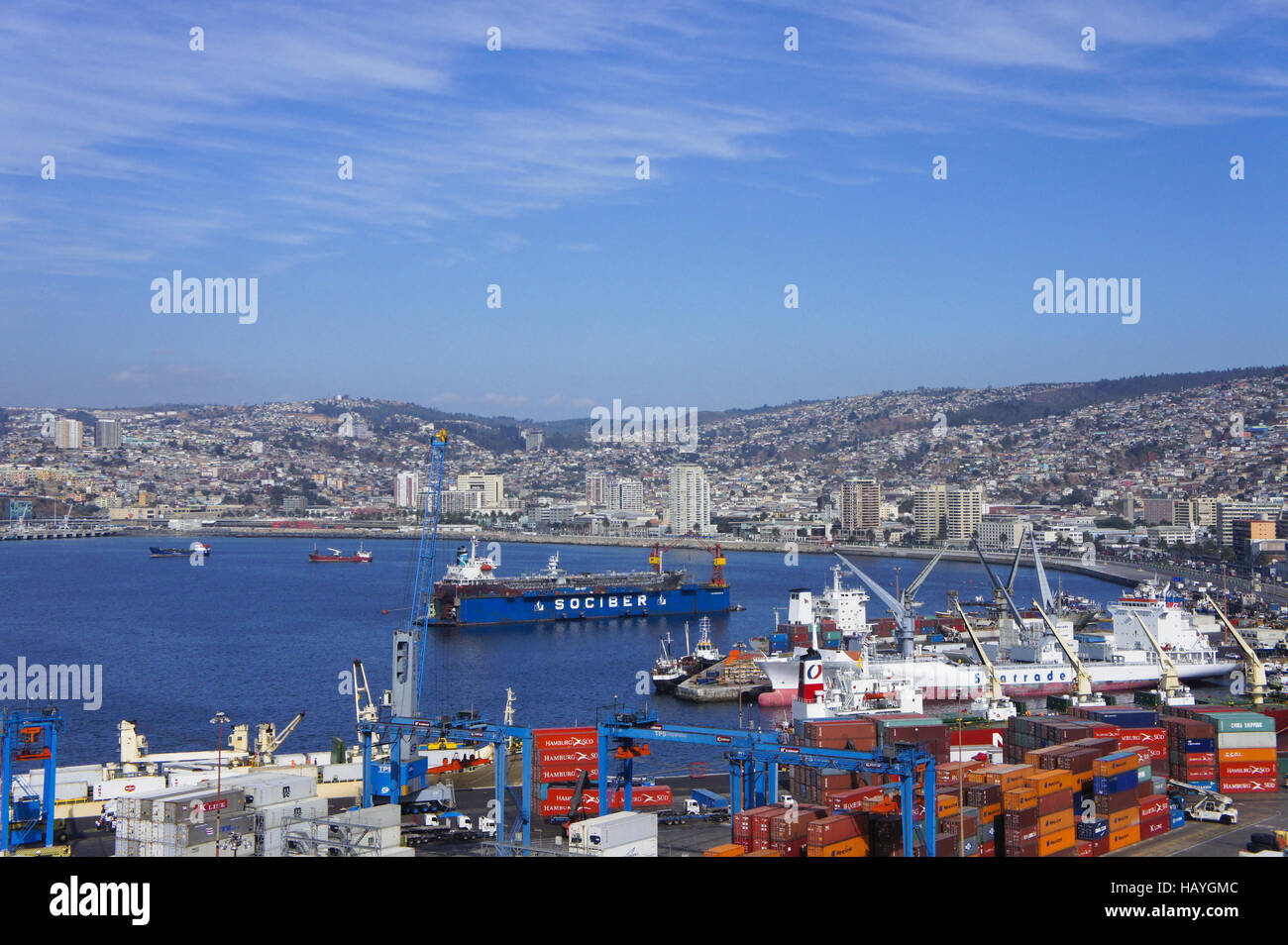 Cile Valparaiso Foto Stock