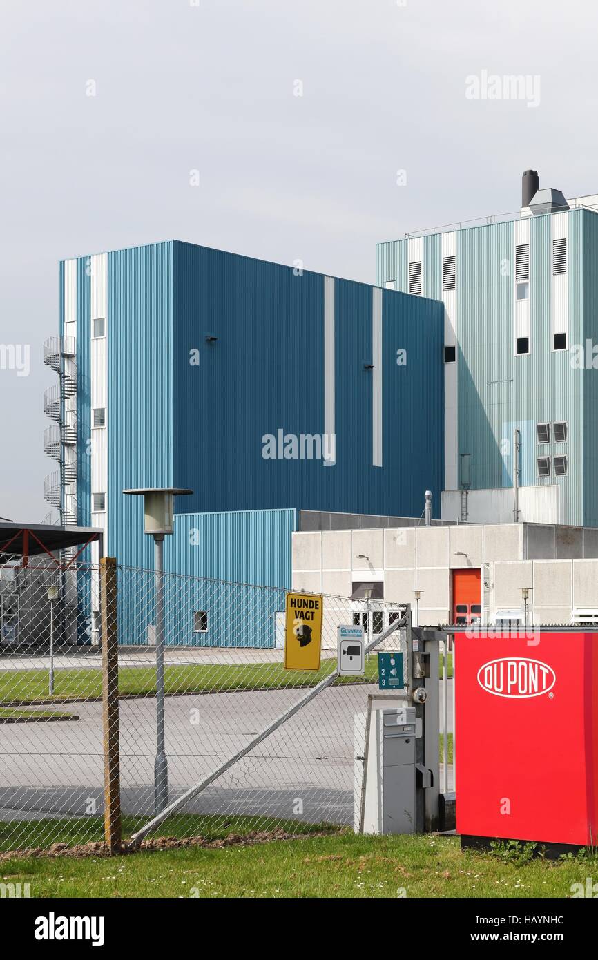 Du Pont fabbrica. La DuPont è uno di America è più aziende innovative e è un American Chemical Company. Foto Stock