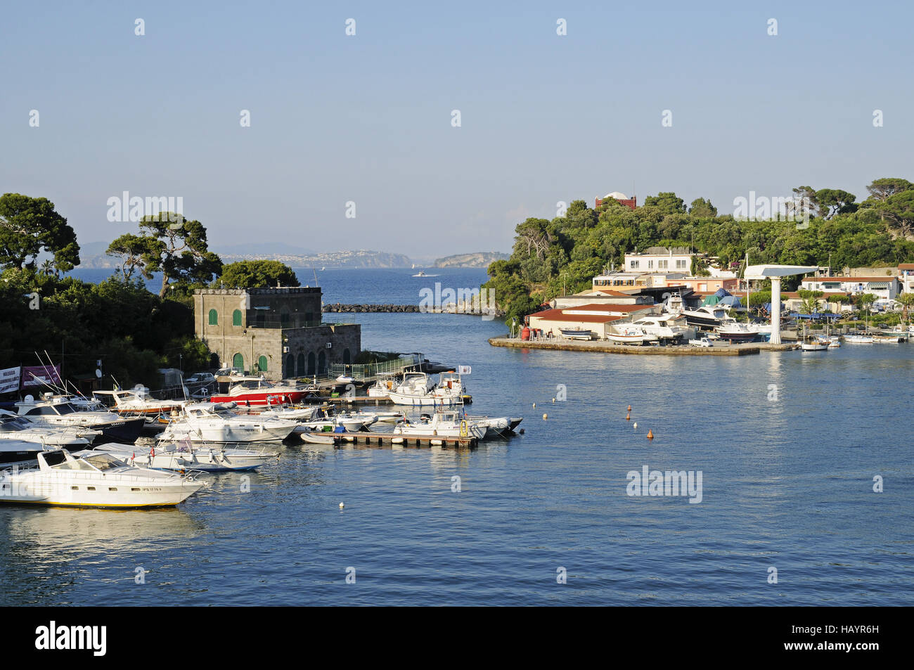 Ischia Porto, porto, Campania, Italia Foto Stock