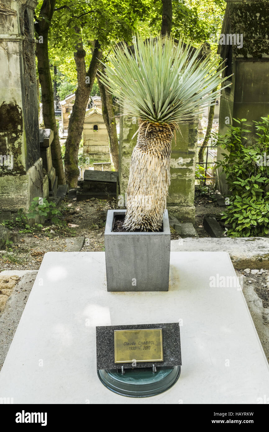 Graveside Claude Chabrol Foto Stock