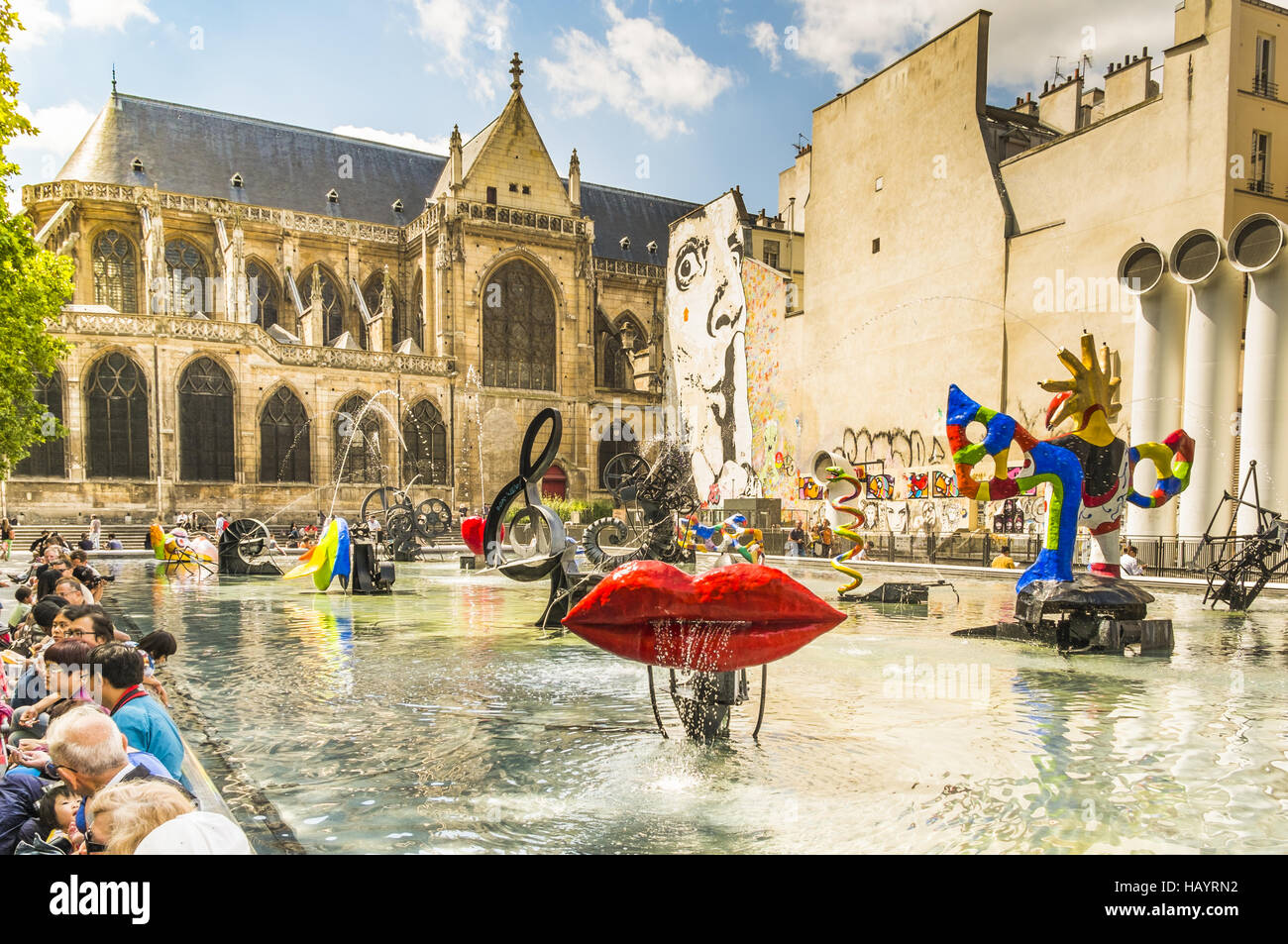 Fontana Stravinsky Foto Stock