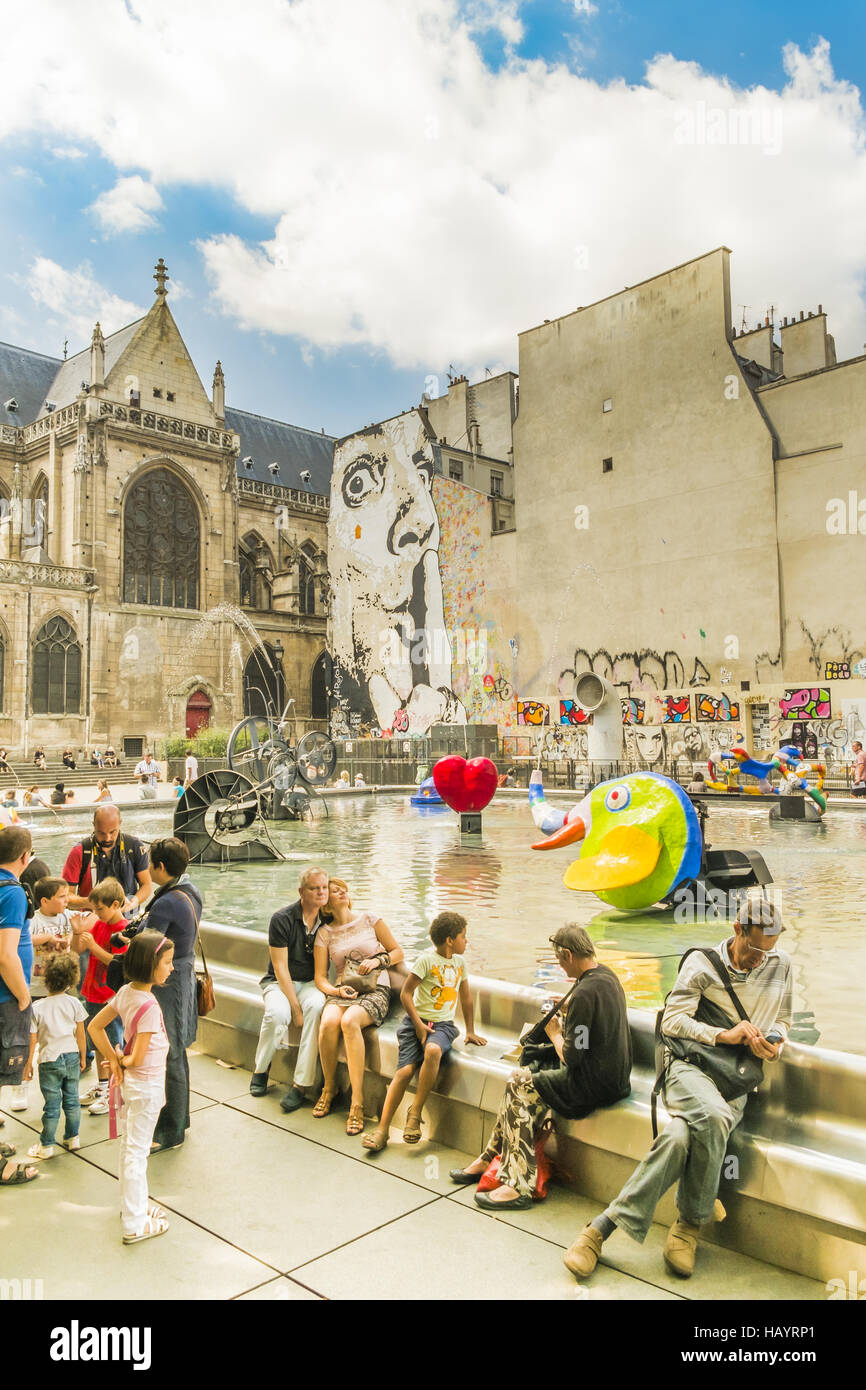 Fontana Stravinsky Foto Stock