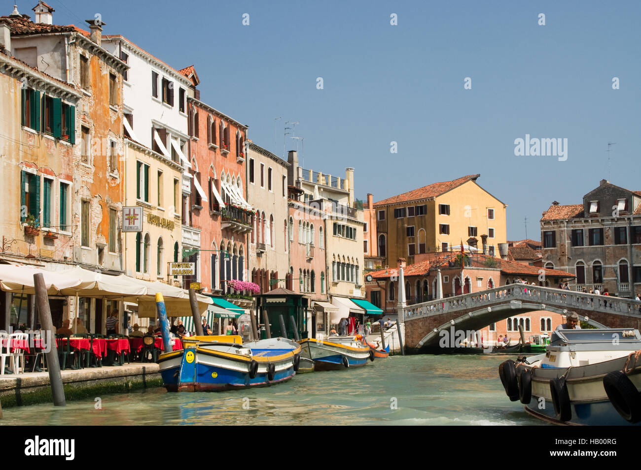 Canal, fiume, canale grande, Sidearm orrendo, Venezia Foto Stock