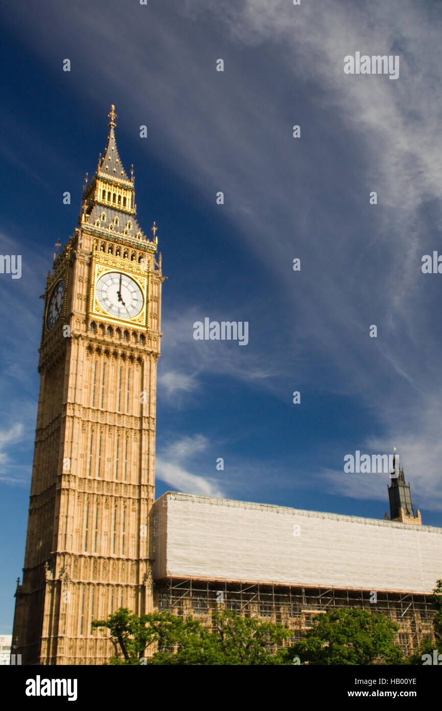 Il Big Ben, Tower, orologio, Londra, punto di riferimento Foto Stock
