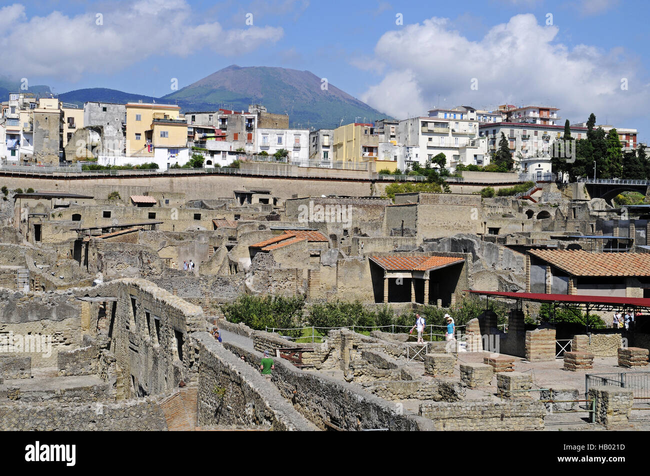 Sito di scavo, Ercolano, Campania, Italia Foto Stock