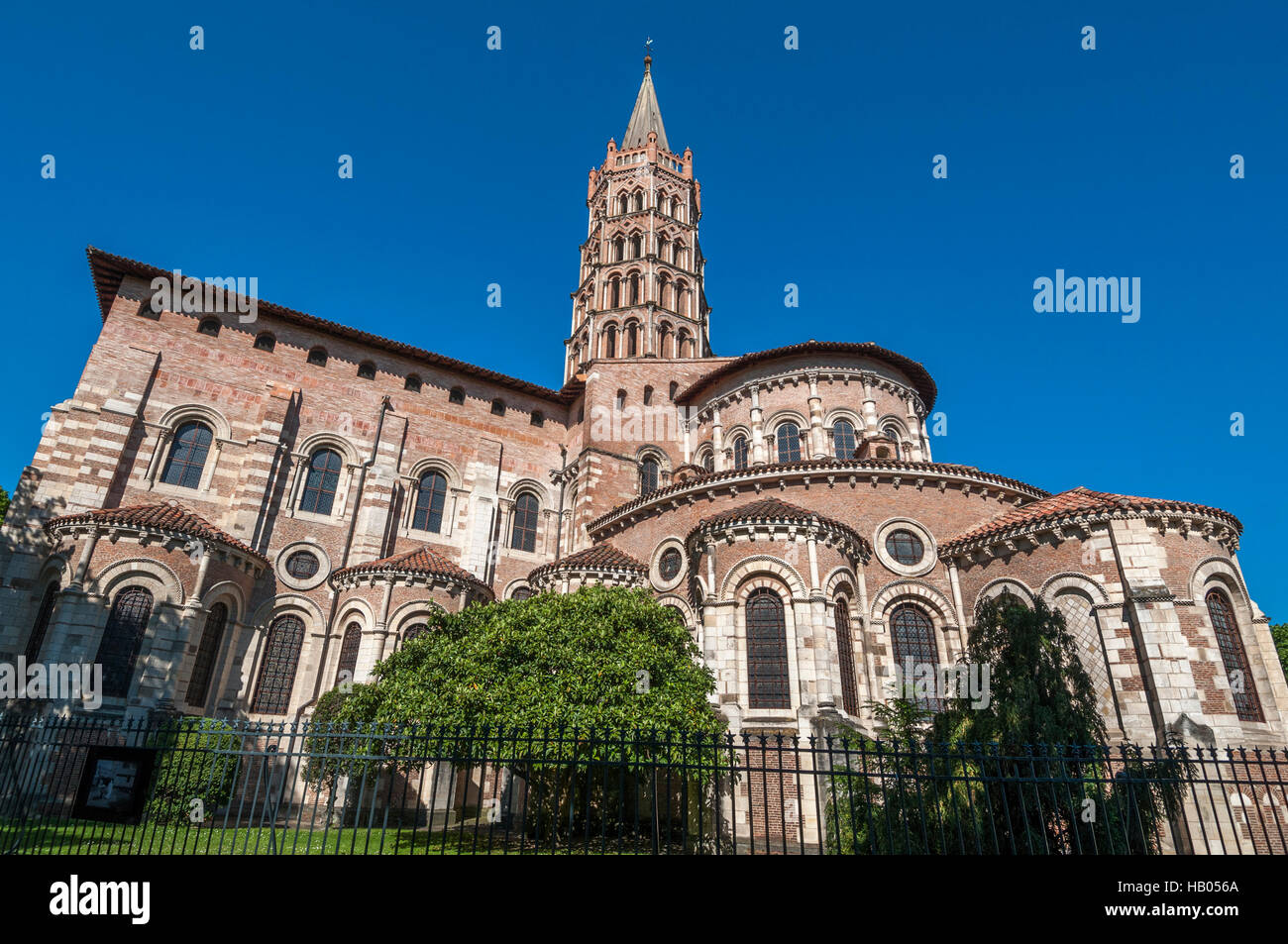 Tolosa, basilica di San Sernin (chiesa romanica) , Haute-Garonne, Occitanie, Francia Foto Stock