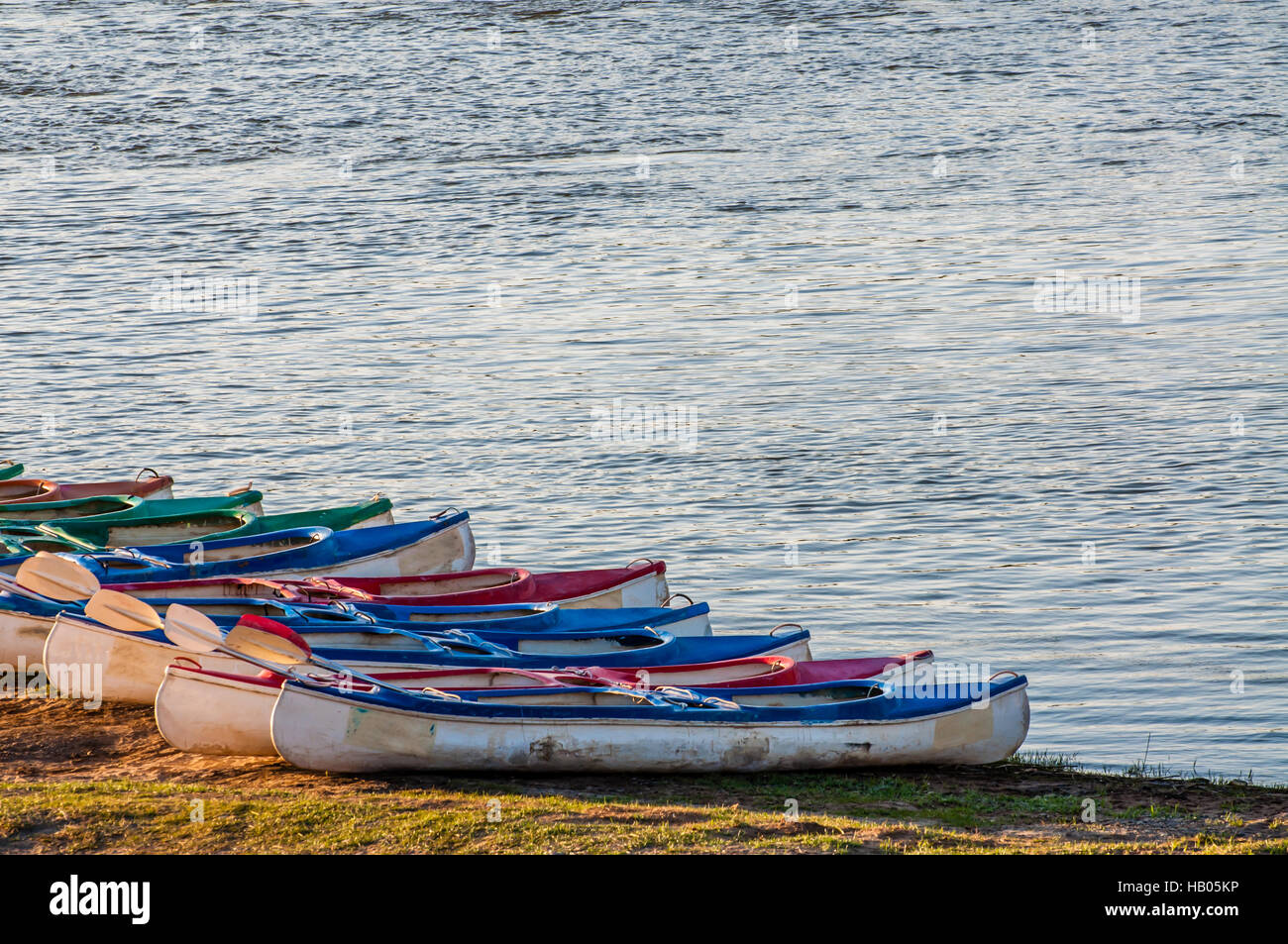 Kayak sul Fiume Foto Stock