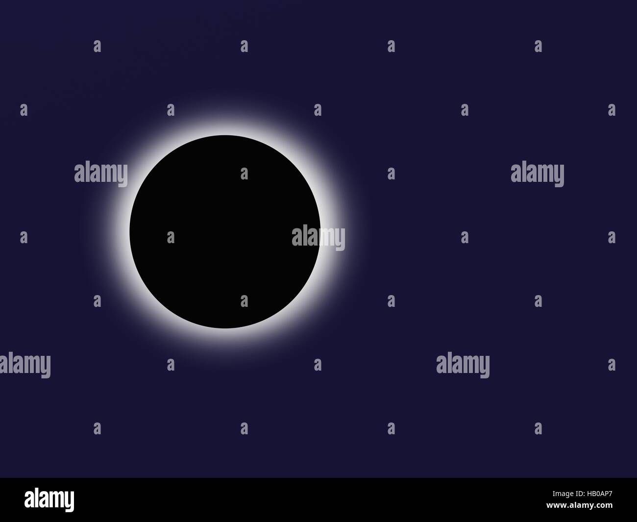 eclissi solare Foto Stock