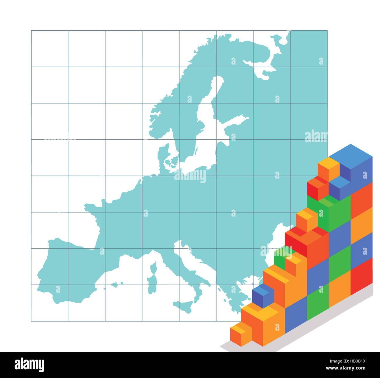 Statistiche di Europa Foto Stock