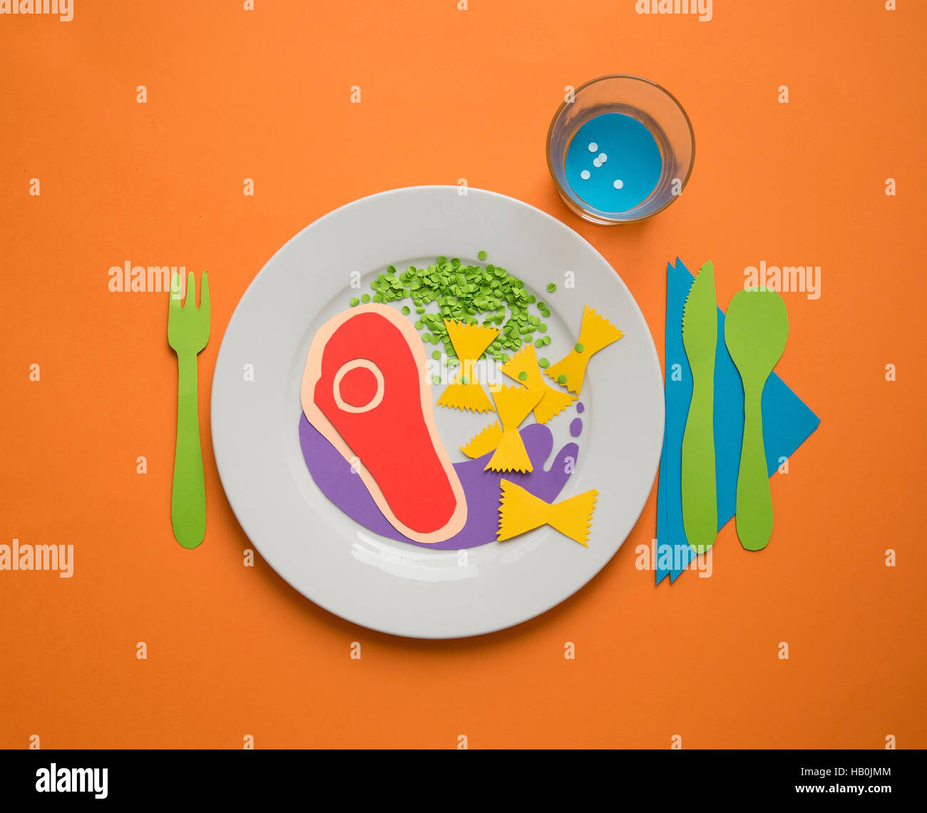 Kreative Küche Foto Stock