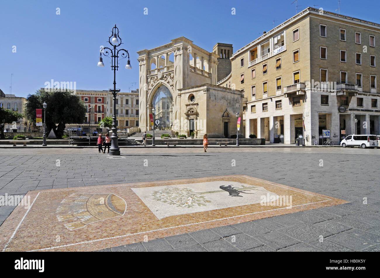 Piazza sant Oronzo, quadrato, Lecce, Italia Foto Stock