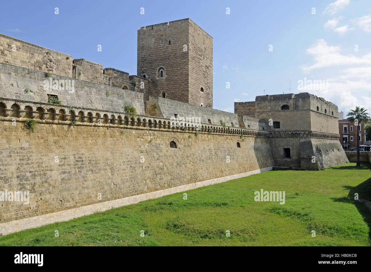 Castello Normanno Svevo, castello, Bari, Italia Foto Stock