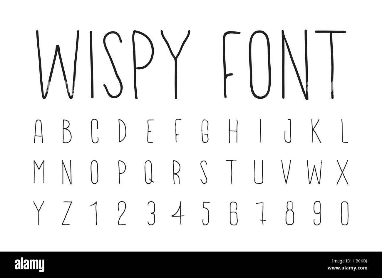 La minima Font Icona simbolo alfabeto Illustrazione Vettoriale