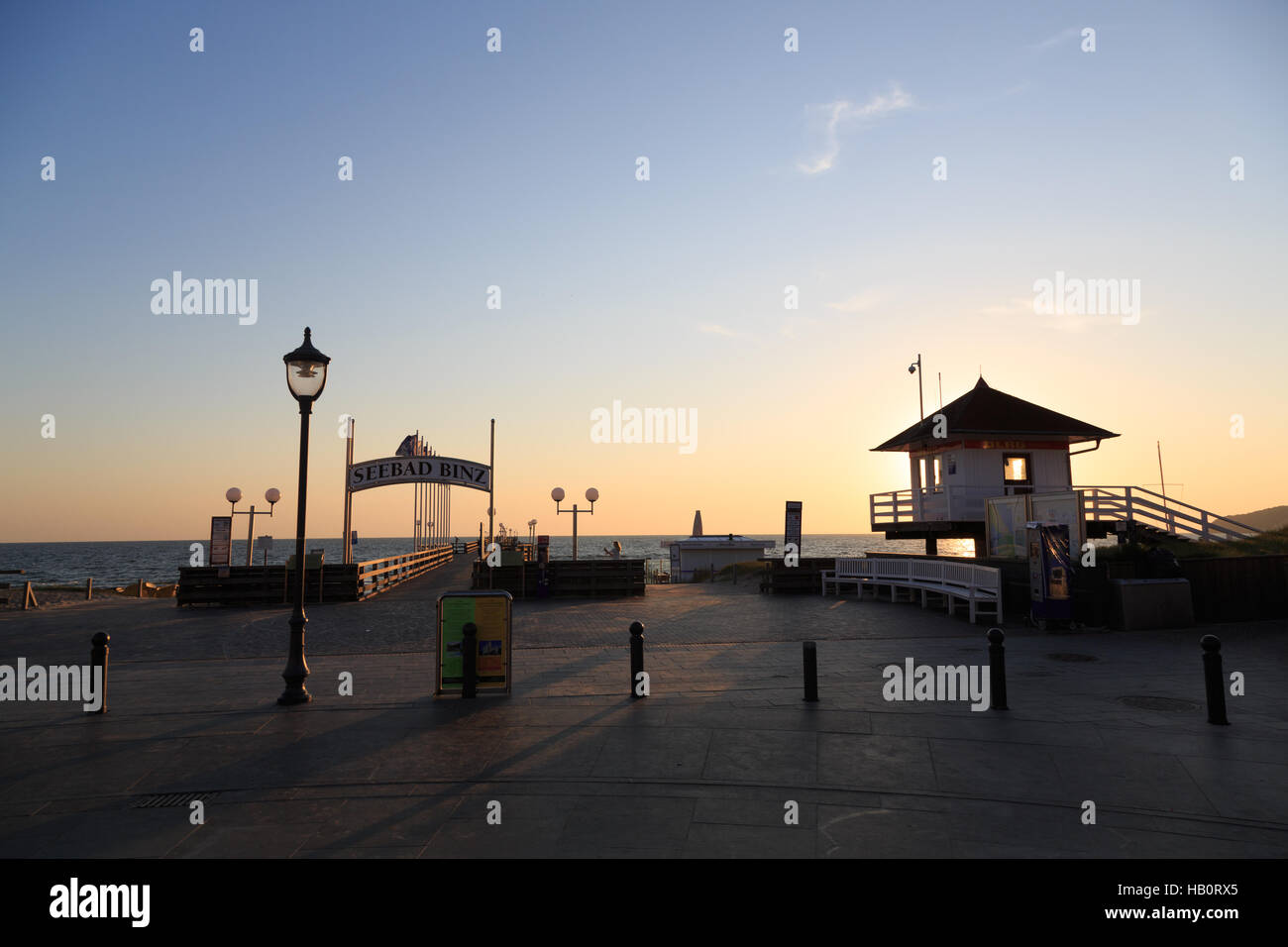 Dal molo di Binz, Rügen, Germania Foto Stock