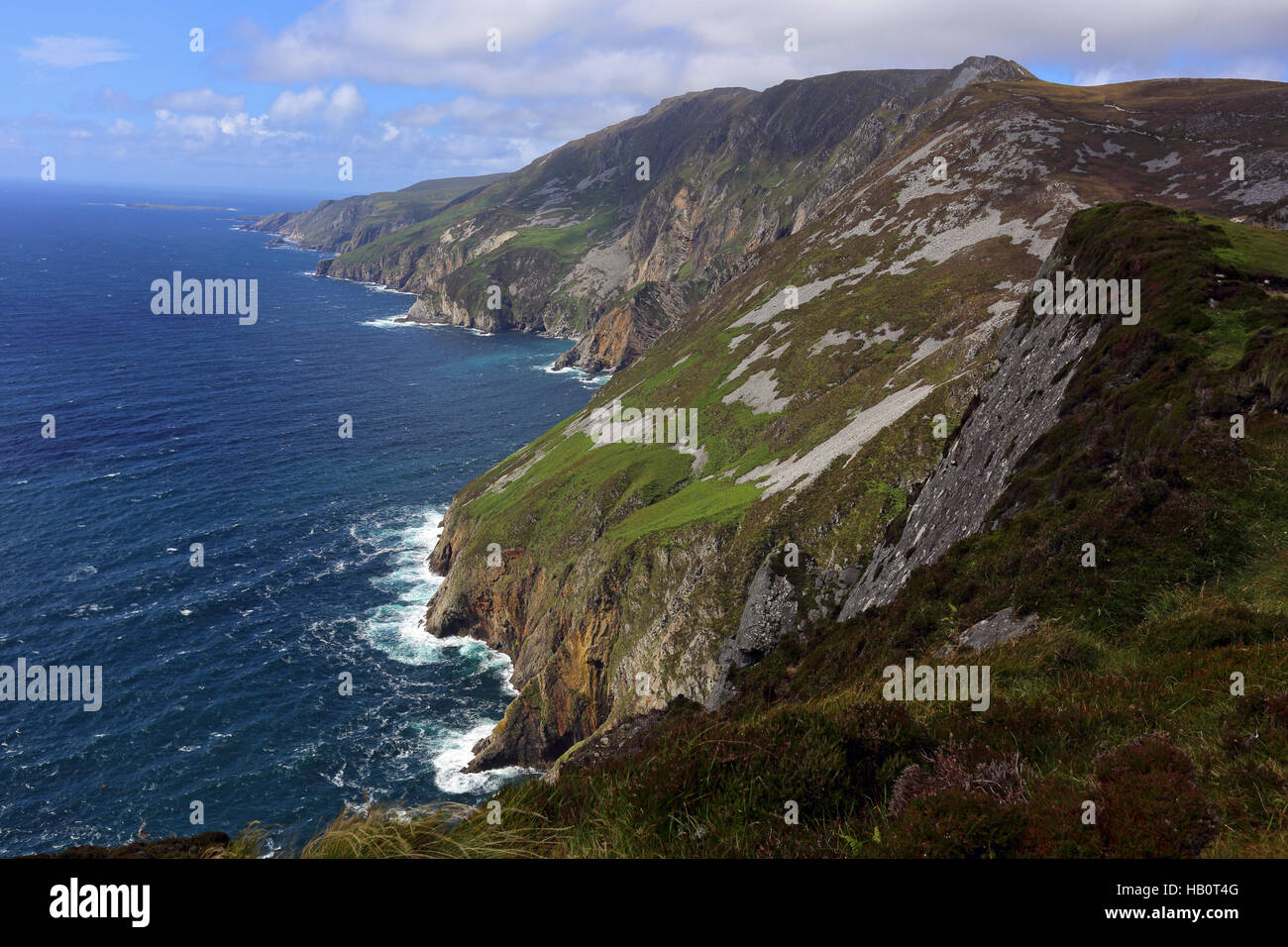 Slieve League (Sliabh Liag), Donegal, Irlanda Foto Stock