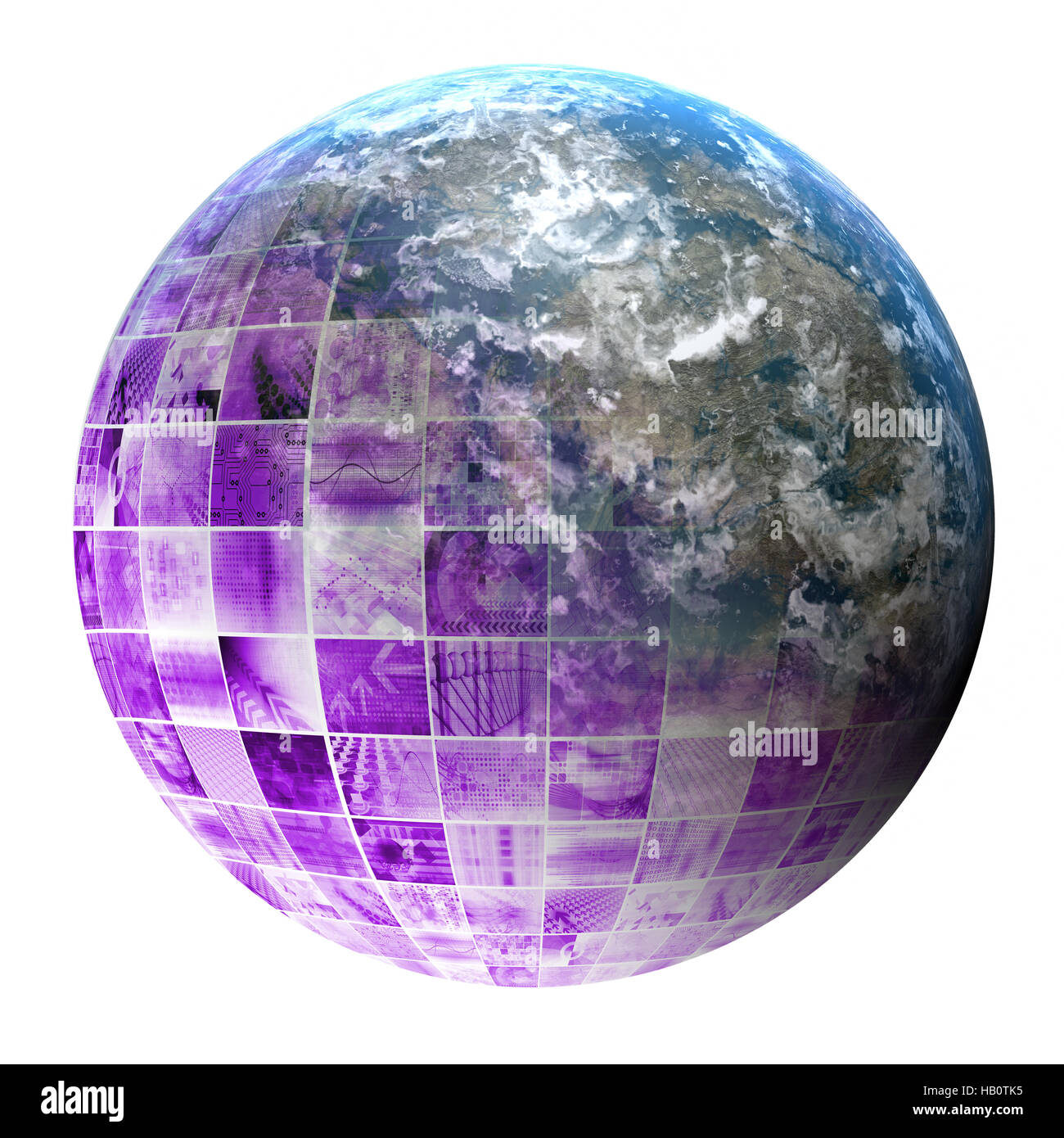 Uno stile di vita digitale e intrattenimento in 3d di un concetto Foto Stock