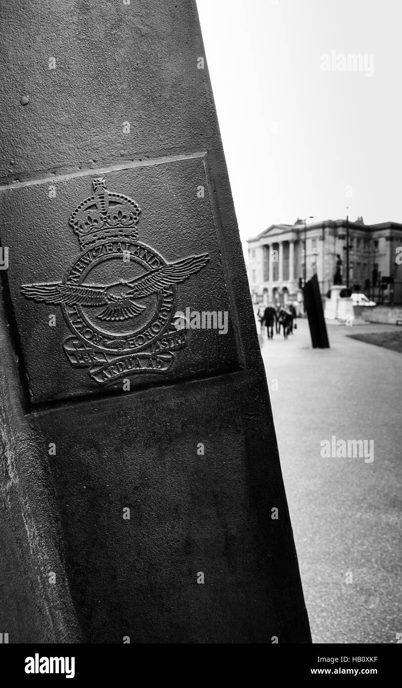 Royal New Zealand Air Force Memorial, Hyde Park Corner, Londra,UK Foto Stock