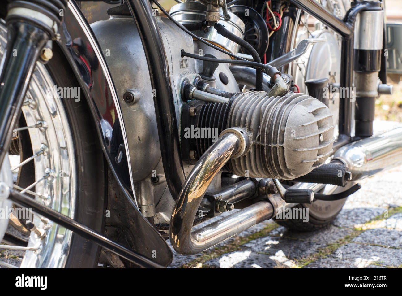 BMW Oldtimer Moto Foto Stock